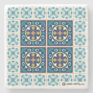 Portuguese Azulejo Tile Marble Coaster