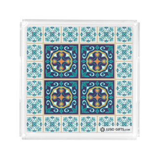 Portuguese Azulejo Tile Small Square Tray