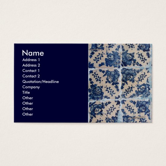 Portuguese Azulejo tiles Business Card