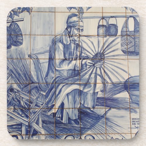 Portuguese azulejo tiles coaster