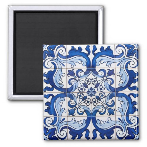 Portuguese Azulejo Tiles Pattern Magnet