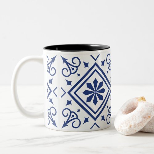 Portuguese Azulejo Two_Tone Coffee Mug