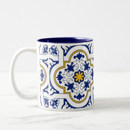 Portuguese Azulejo Two_Tone Coffee Mug
