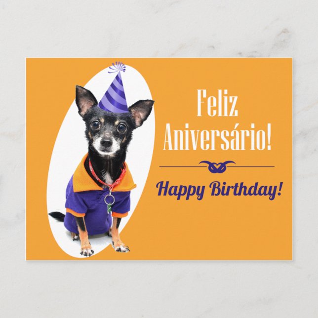 Portuguese  Birthday card (Front)