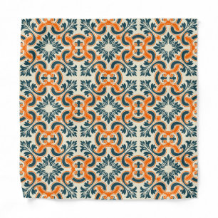 Portuguese blue tile bandana