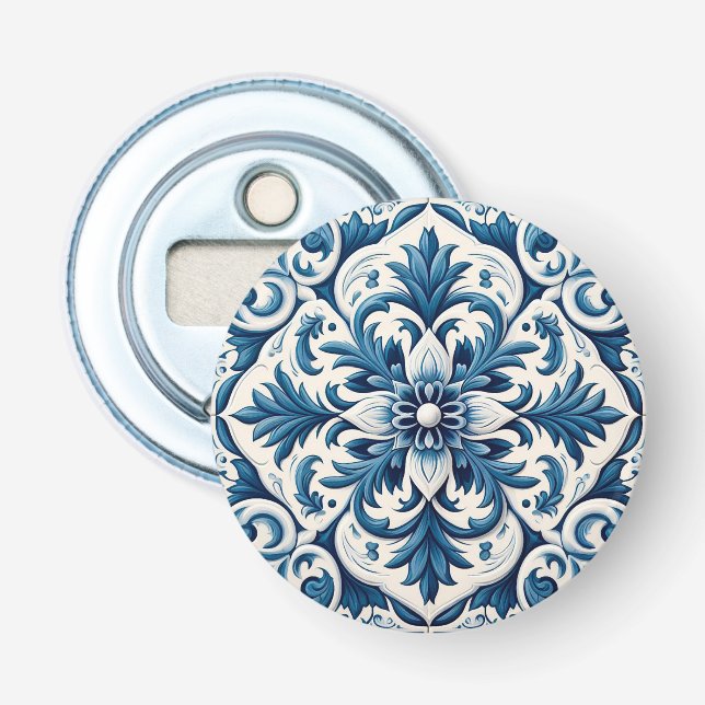 Portuguese blue tile bottle opener (Front)