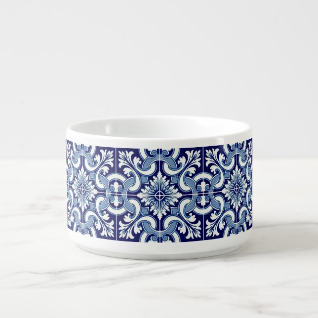 Portuguese blue tile bowl (Center)