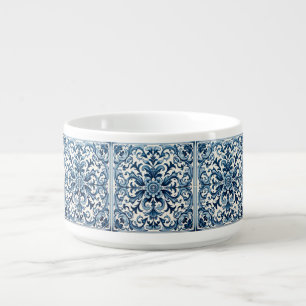 Portuguese blue tile bowl