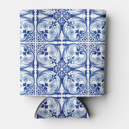 Portuguese blue tile can cooler