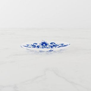 Portuguese Blue Tile central round medallion Trinket Tray