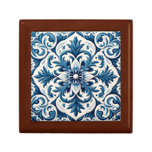 Portuguese blue tile gift box