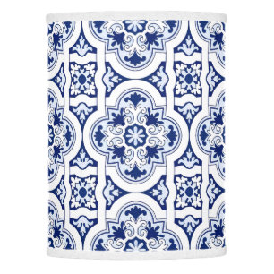 Portuguese blue tile lamp shade