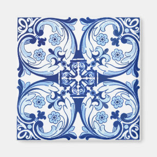 Portuguese blue tile magnet