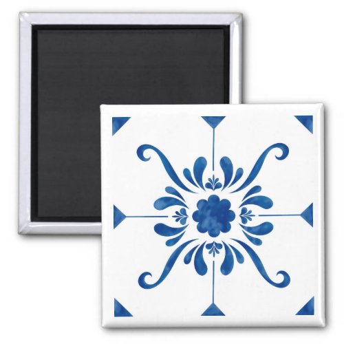 Portuguese blue tile magnet