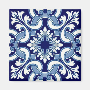 Portuguese blue tile magnet