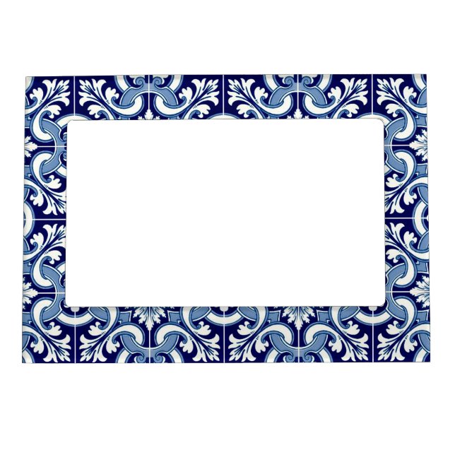 Portuguese blue tile magnetic frame (Front)
