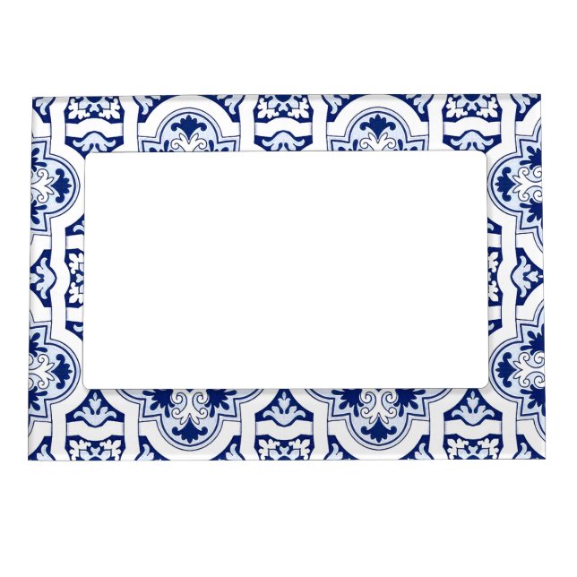 Portuguese blue tile magnetic frame (Front)
