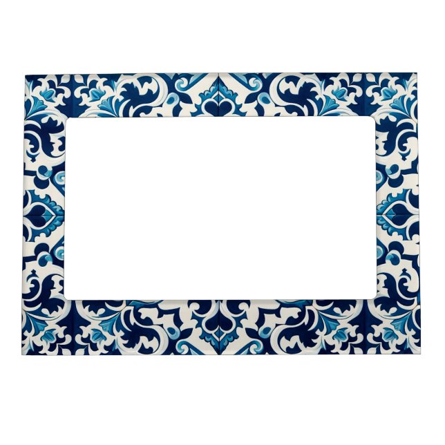 Portuguese blue tile magnetic frame (Front)