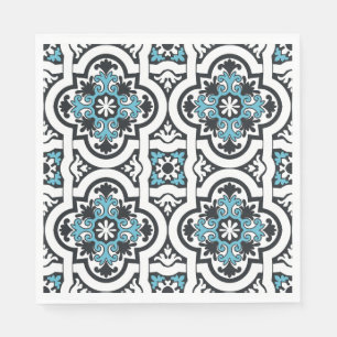 Portuguese blue tile napkins