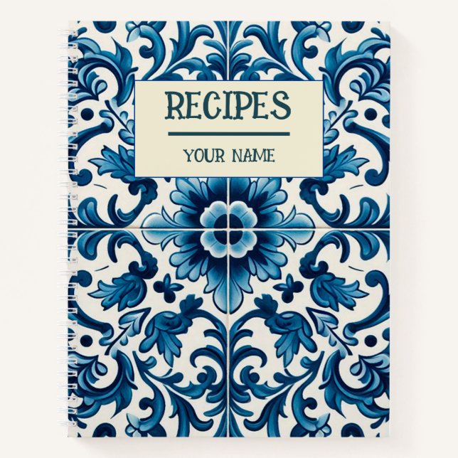 Portuguese blue tile notebook (Front)