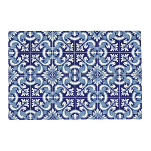 Portuguese blue tile placemat