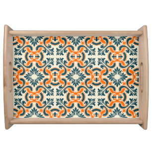 Portuguese blue tile serving tray