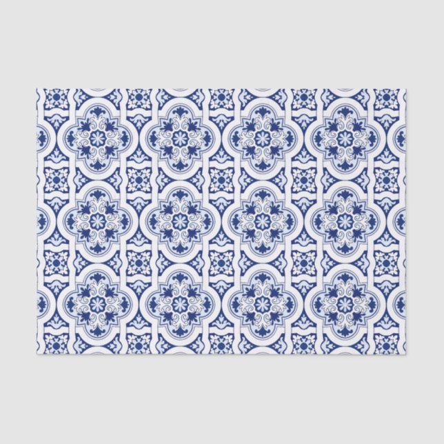 Portuguese blue tile tissue paper (Front)