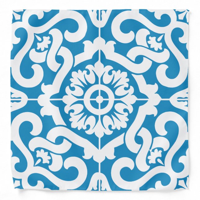 Portuguese blue tiles 1 bandana (Front)