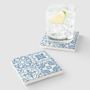 Portuguese blue tiles 2 stone coaster