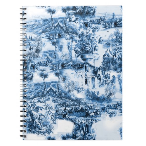 Portuguese blue tiles romantic scene  notebook