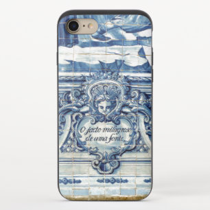 Portuguese blue tiles with two angels iPhone 8/7 slider case