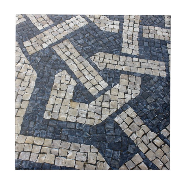 Portuguese Calada, Portuguese Pavement Ceramic Tile (Front)