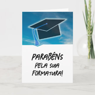 Portuguese Cartão Parabéns pela sua Formatura Card