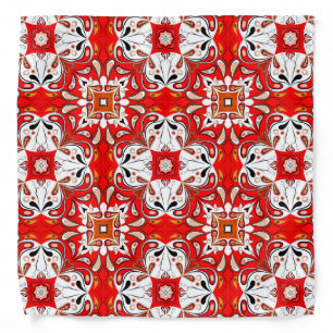 Portuguese Ceramic Tile Pattern Bandana