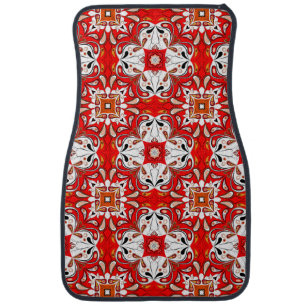 Portuguese Ceramic Tile Pattern Car Mat