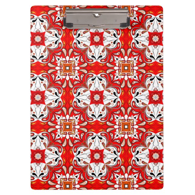 Portuguese Ceramic Tile Pattern Clipboard (Front)