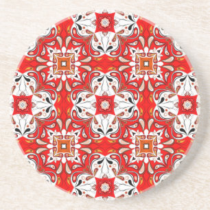 Portuguese Ceramic Tile Pattern Coaster