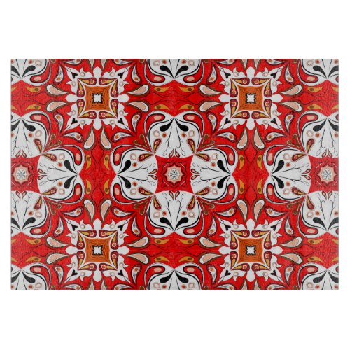 Portuguese Ceramic Tile Pattern Cutting Board