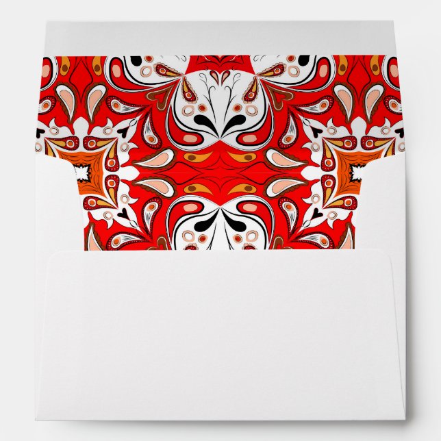 Portuguese Ceramic Tile Pattern Envelope (Back (Bottom))