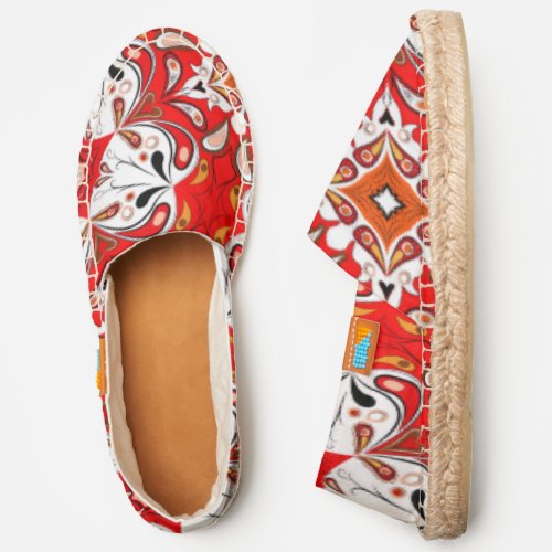 Portuguese Ceramic Tile Pattern Espadrilles