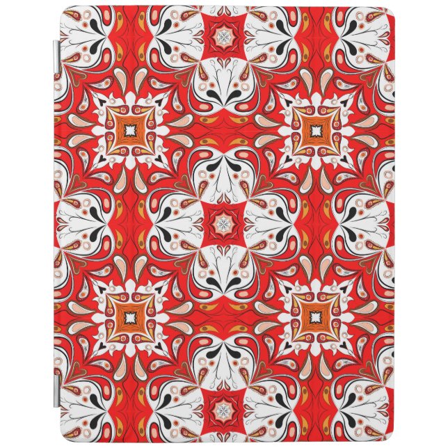 Portuguese Ceramic Tile Pattern iPad Smart Cover (Front)