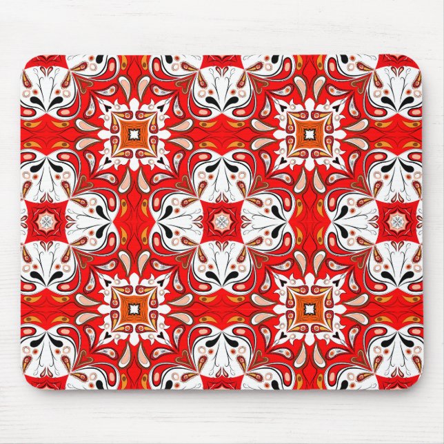 Portuguese Ceramic Tile Pattern Mouse Pad (Front)