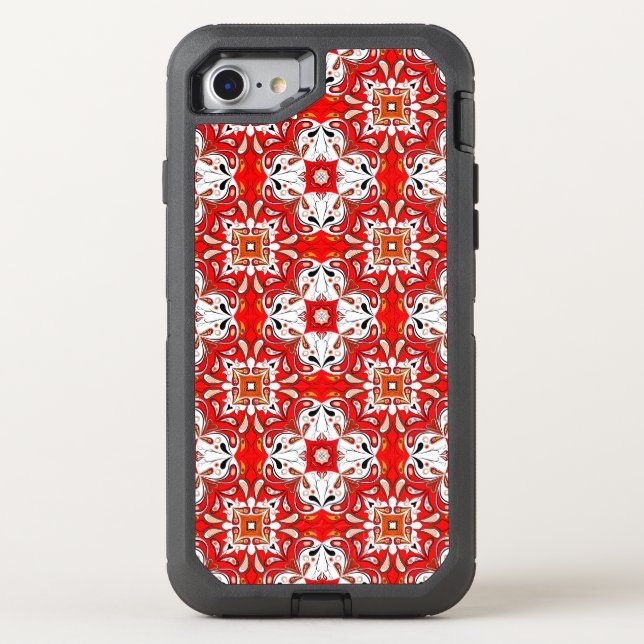 Portuguese Ceramic Tile Pattern Otterbox iPhone Case (Back)