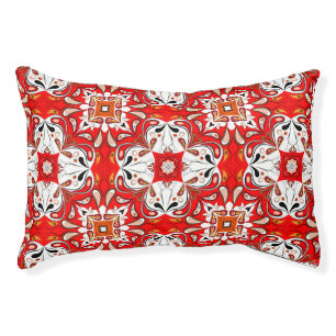 Portuguese Ceramic Tile Pattern Pet Bed