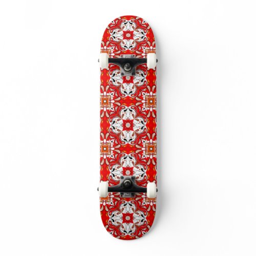 Portuguese Ceramic Tile Pattern Skateboard