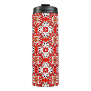 Portuguese Ceramic Tile Pattern Thermal Tumbler