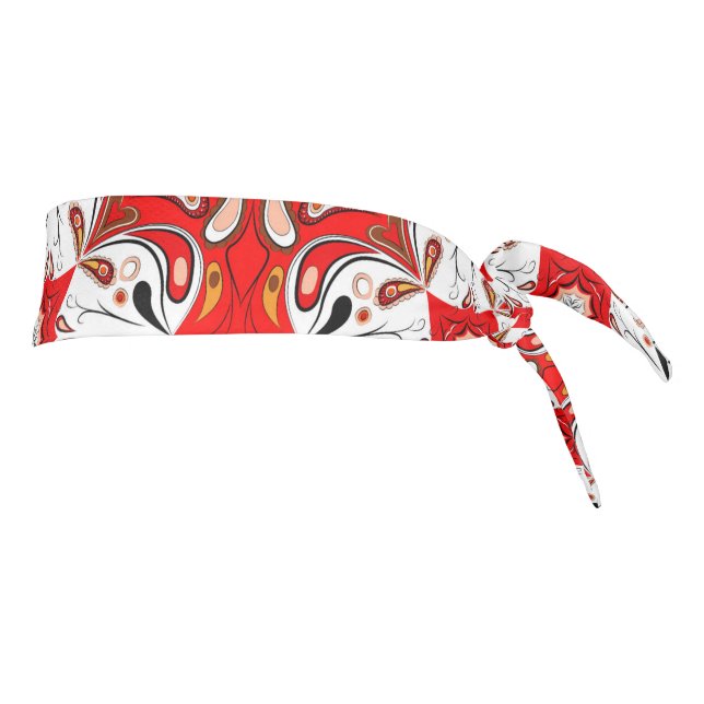 Portuguese Ceramic Tile Pattern Tie Headband (Rotate 90)