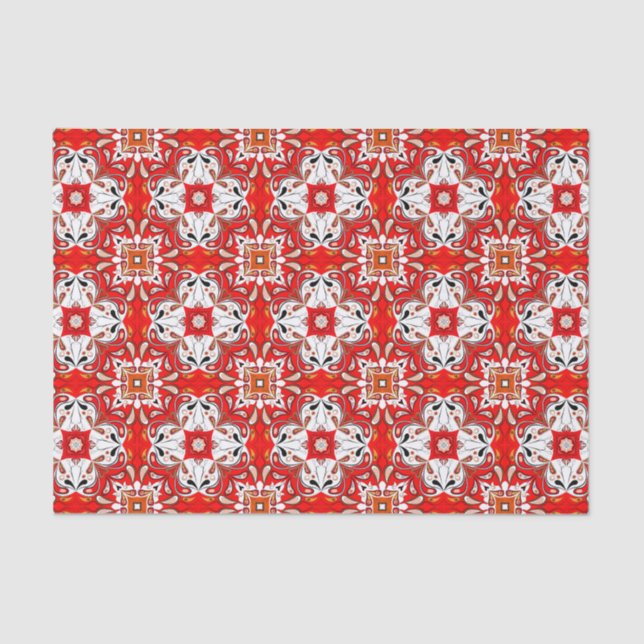 Portuguese Ceramic Tile Pattern Tissue Paper (Front)