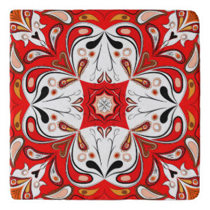 Portuguese Ceramic Tile Pattern Trivet