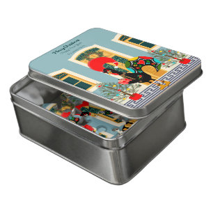 Portuguese Christmas house with Rooster Greetings Jigsaw Puzzle